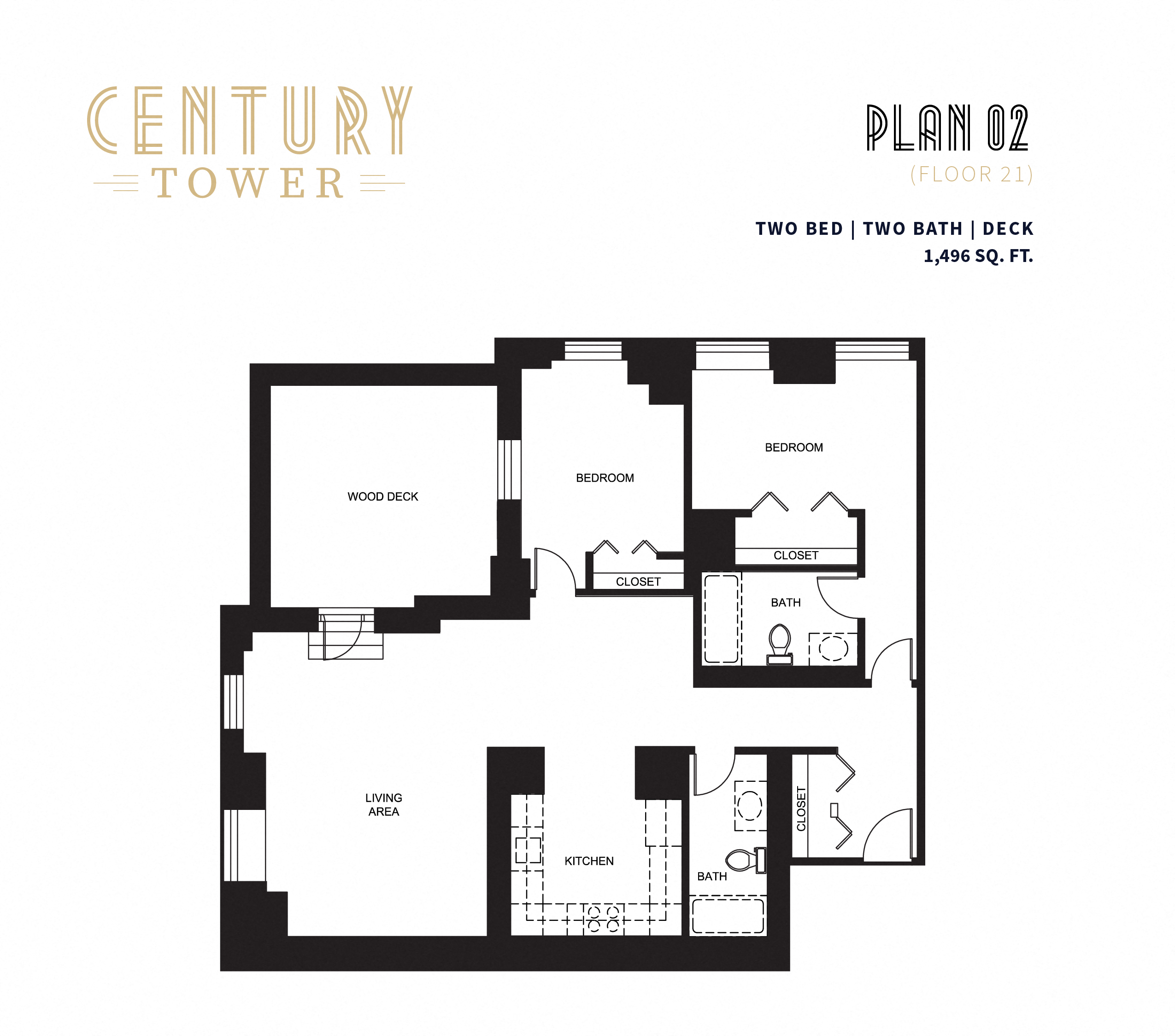 2 Bedroom Floor Plan